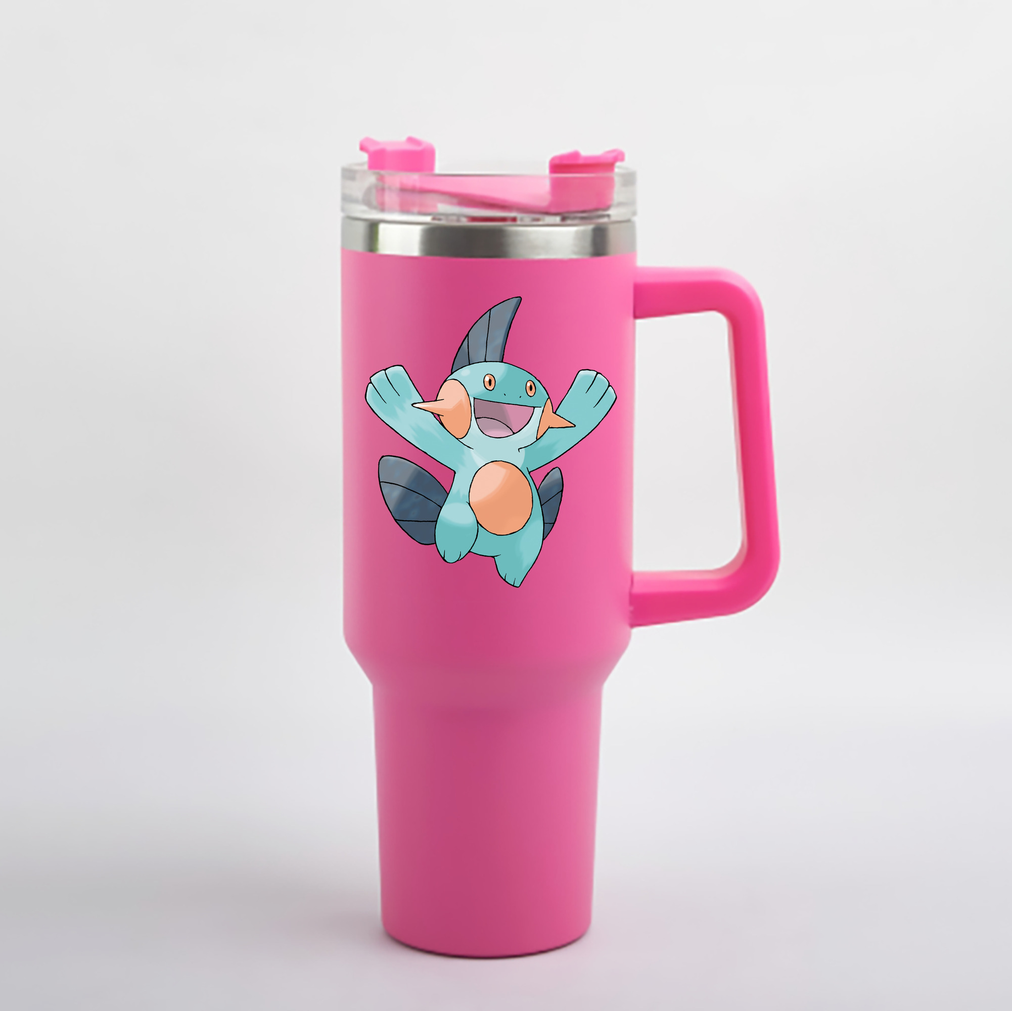 （画像用） ポケットモンスター Pokémon 1200mL車用タンブラー - クリスタルステッカー（プラスチックストロー付き）
